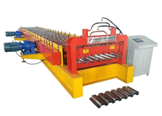 Steel Drive By Chain Floor Deck Roll Forming Machine Production 3KW-20.5KW